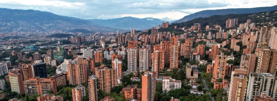 Barrio el Poblado en Medellín