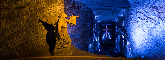 Salt Cathedral of Zipaquirá underground church near Bogotá Colombia