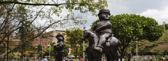 Plaza Botero sculptures by Fernando Botero in Medellín Colombia