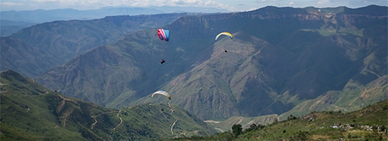 Parapente en Santander, Colombia