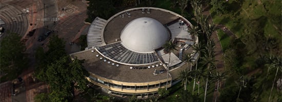 Planetarium of Bogotá science and astronomy center in Colombia