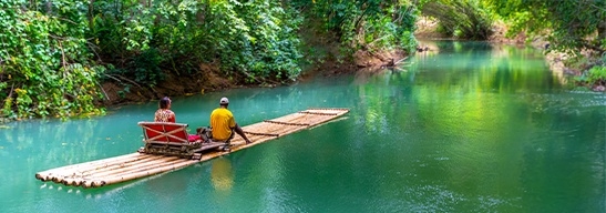 Rafting en el río Martha Brae de Jamaica