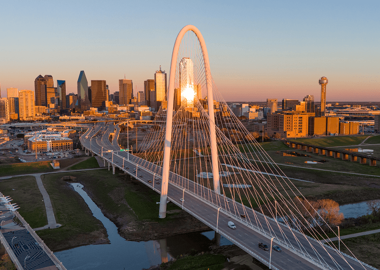 Dallas. Dallas skyline.