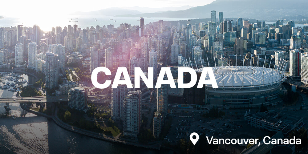 Canada. The Vancouver skyline. Vancouver, Canada.