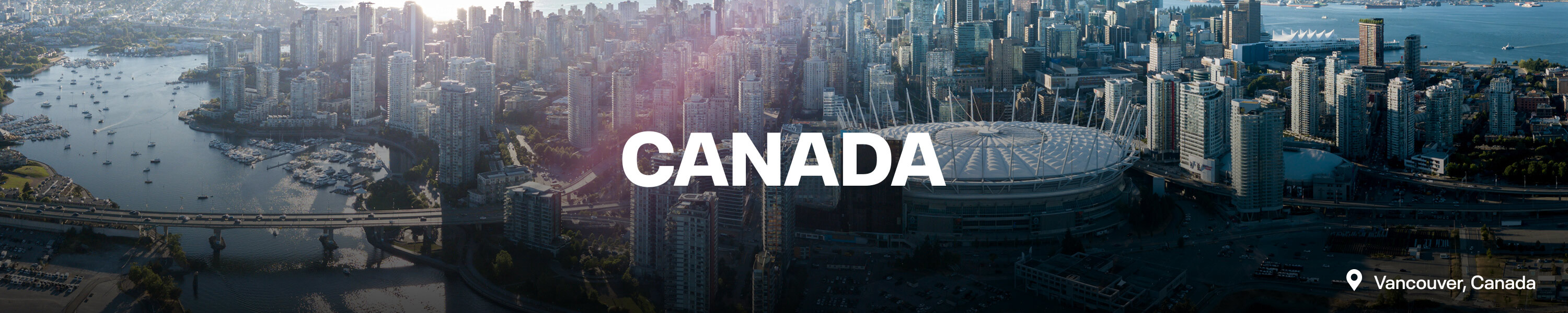 Canada. The Vancouver skyline. Vancouver, Canada.