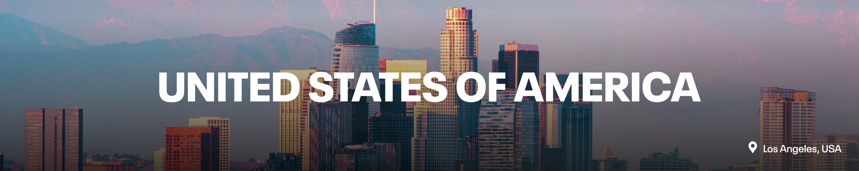 United States of America. The Los Angeles skyline. Los Angeles, California. 