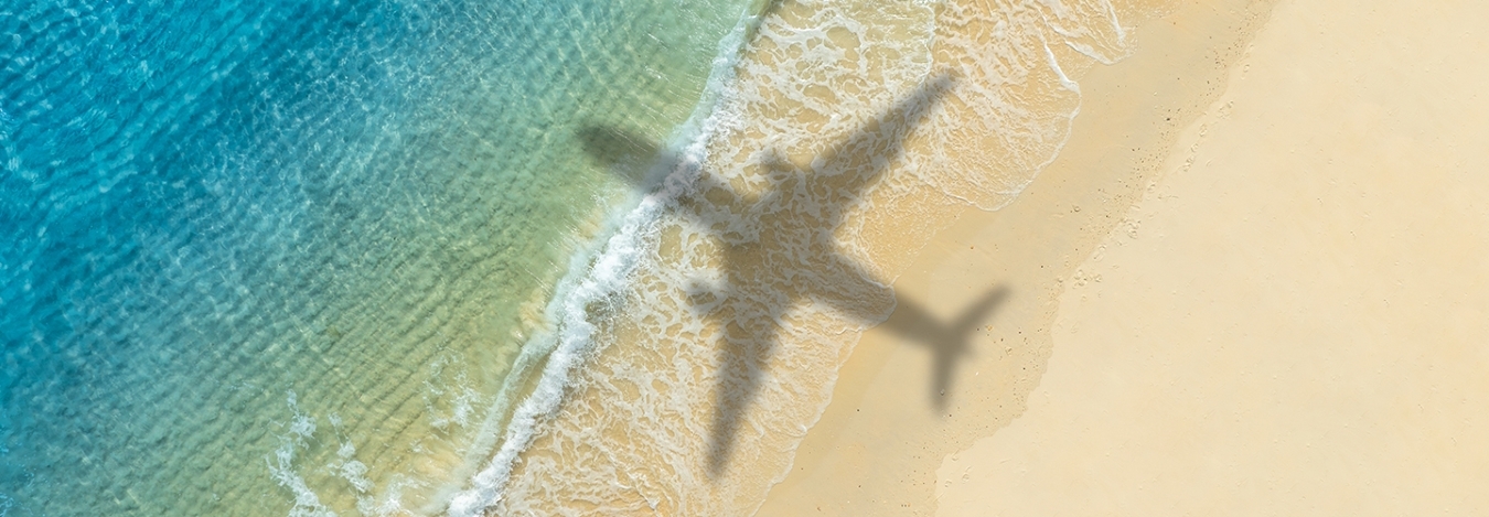 Skier descending snowy mountain