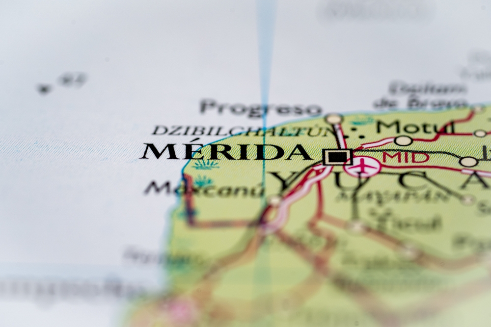 Merida location on a map.