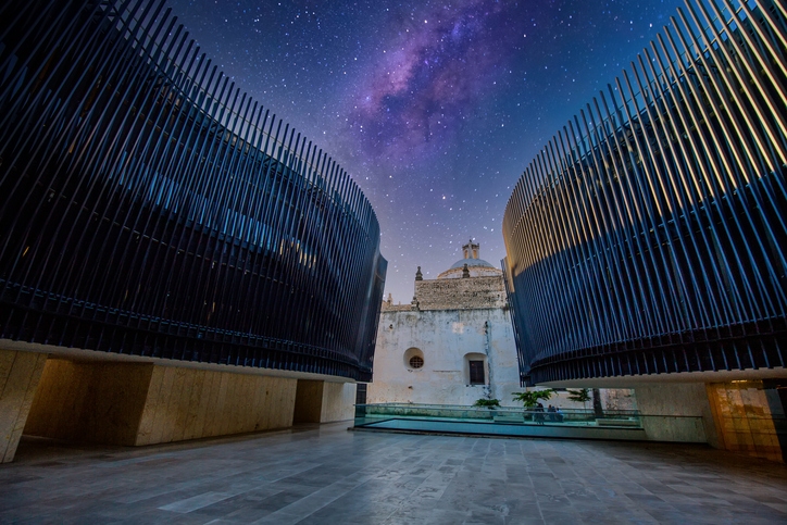 Patio de las Cuerdas dentro del Palacio de Música Mexicana en Mérida.
