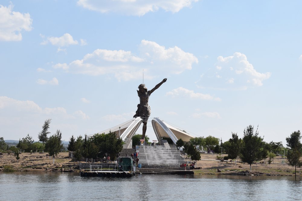 “Broken Christ” Monument in San Jose de Gracia island, near Aguascalientes.