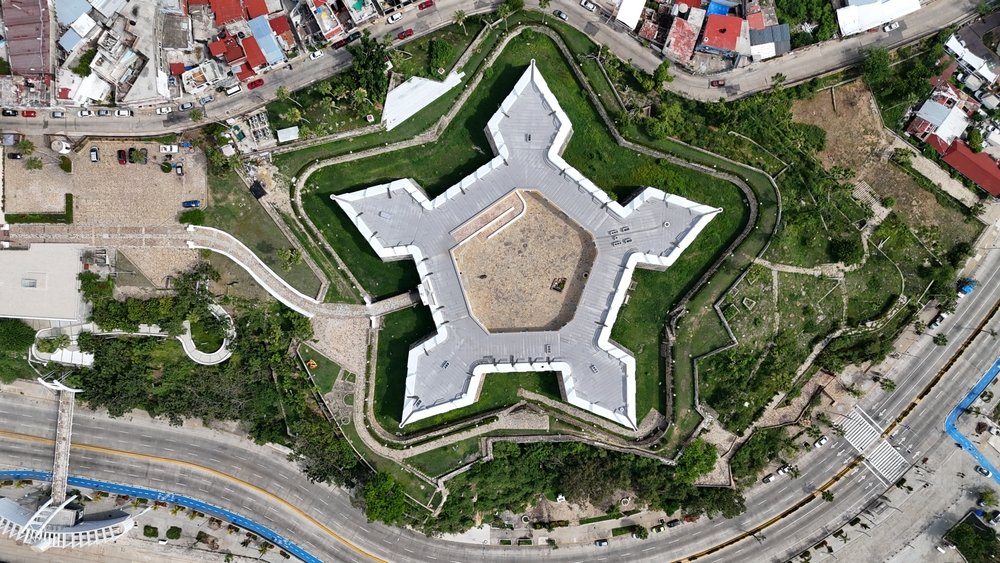 Vista aérea del Fuerte de San Diego