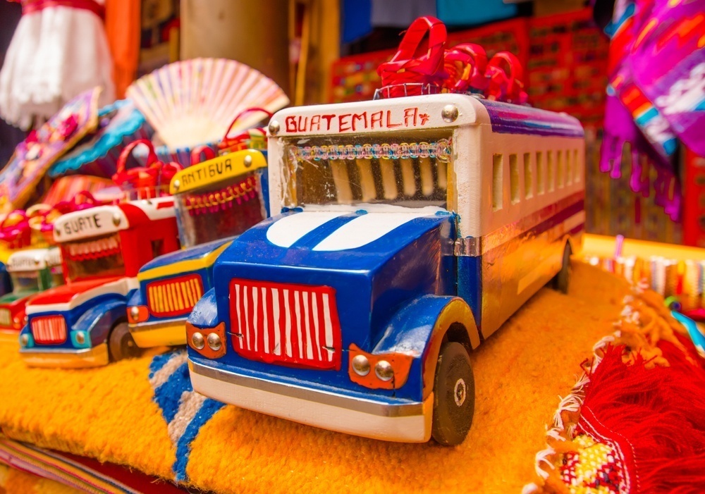 Crafts and souvenirs from Guatemala’s artisan market.