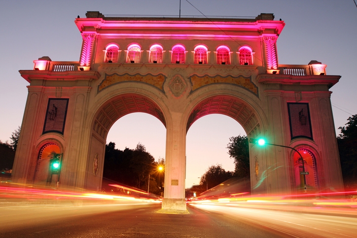 Guadalajara’s Archs at sunset.