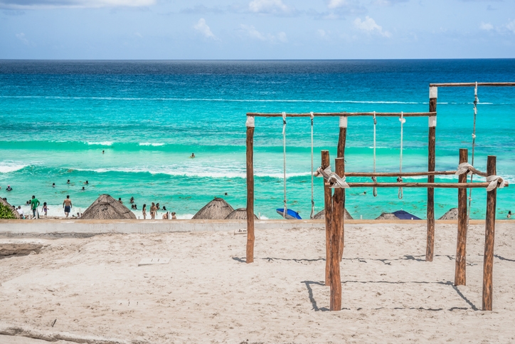 Playground at Playa Delfines, Cancun.