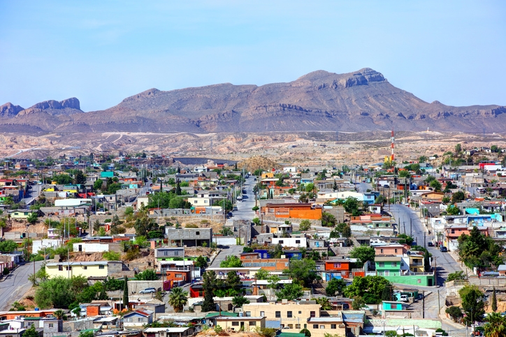 Aerial view of Ciudad Juárez