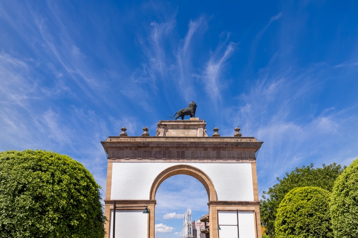 Arco de la Calzada, a cultural landmark of Leon.