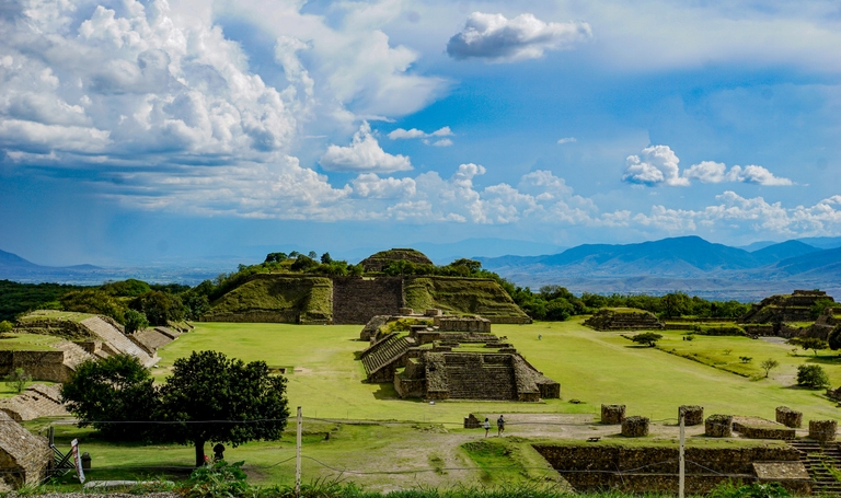 Aerial view of Monte Albán