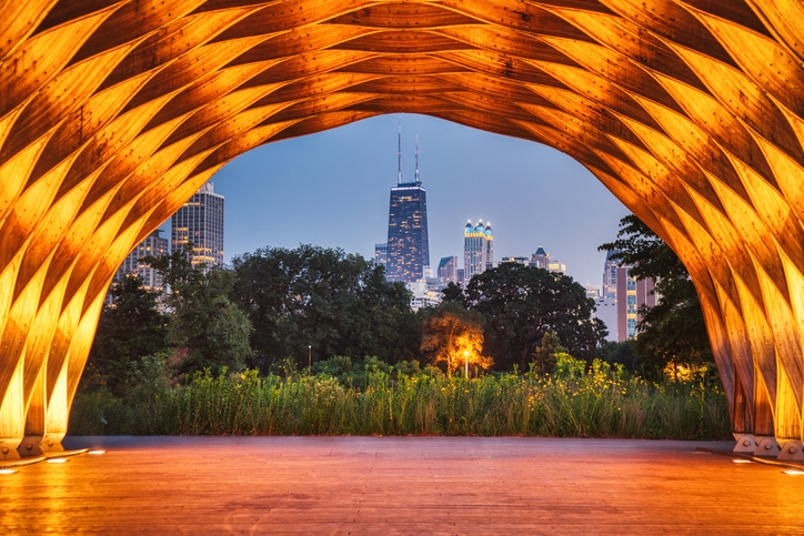 Vista de la ciudad desde Lincoln Park