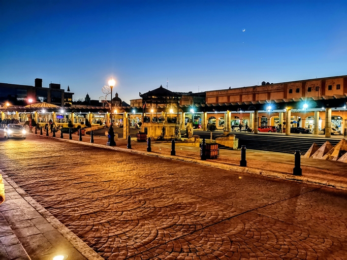 Calles de Toluca en la noche.